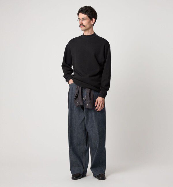 STEVEN ALAN「＜Steven Alan＞ ダブルフェイス モックネック カットソー BOLD」|Tシャツ・カットソー|