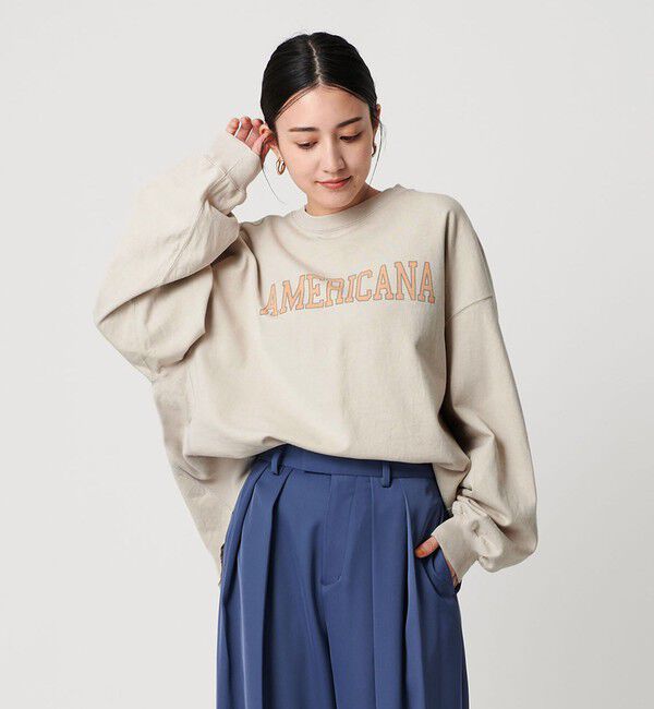 BEAUTY&YOUTH UNITED ARROWS「＜Americana＞ロゴ ロングスリーブTシャツ」|Tシャツ・カットソー|