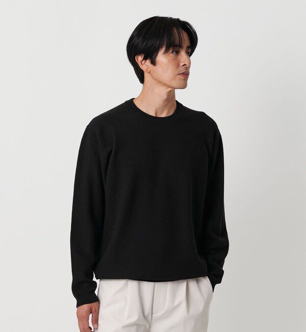 BEAUTY&YOUTH UNITED ARROWS「ガスコットン リンクス クルーネック ニット」|ニット・セーター|