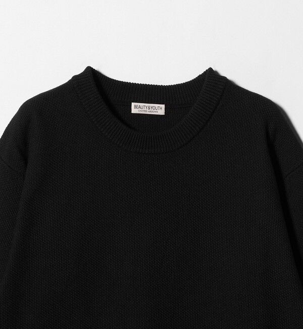 BEAUTY&YOUTH UNITED ARROWS「ガスコットン リンクス クルーネック ニット」|ニット・セーター|