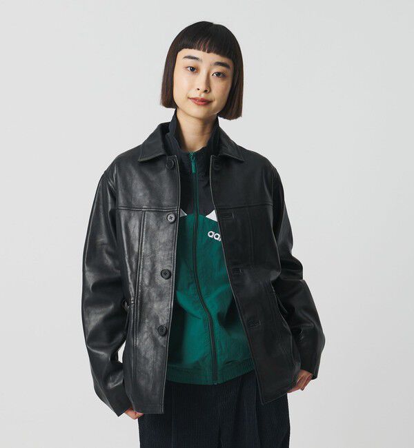 BEAUTY&YOUTH UNITED ARROWS「【別注】＜TOWNCRAFT＞レザージャケット」|その他|BLACK