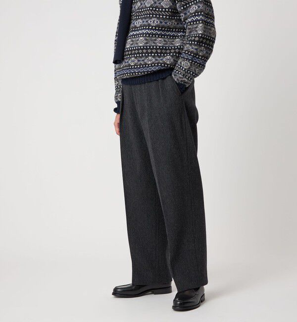 STEVEN ALAN「＜Steven Alan＞ クッキークロス インツープリーツ ドレス トラウザーズ」|スラックス|