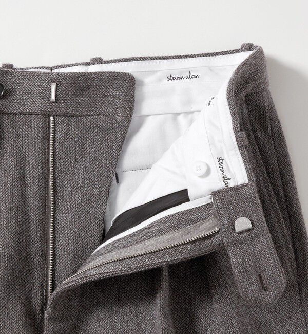 STEVEN ALAN「＜Steven Alan＞ クッキークロス インツープリーツ ドレス トラウザーズ」|スラックス|