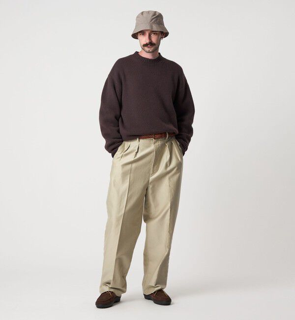 Steven Alan＞ ハミルトンラムズウール ハイクルーネック ニット