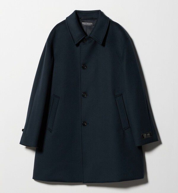 BEAUTY&YOUTH UNITED ARROWS「120S メルトン バルカラーコート」|その他|DK.GRAY