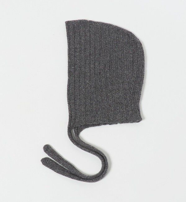 STEVEN ALAN「＜Steven Alan＞カシミヤ リブ フード」|ニット帽|BLACK