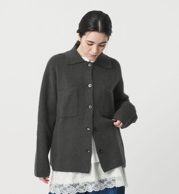 BEAUTY&YOUTH UNITED ARROWS「チャイニーズラクーンブレンド ポケット シャツカーディガン」|カーディガン|