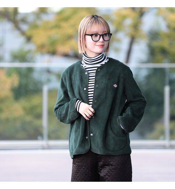 Ray BEAMS 「DANTON / FLEECE COLLARLESS JACKET」|ブルゾン・スタジャン|