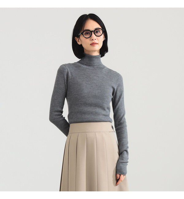Demi-Luxe BEAMS 「リブ タートルネックニット」|ニット・セーター|