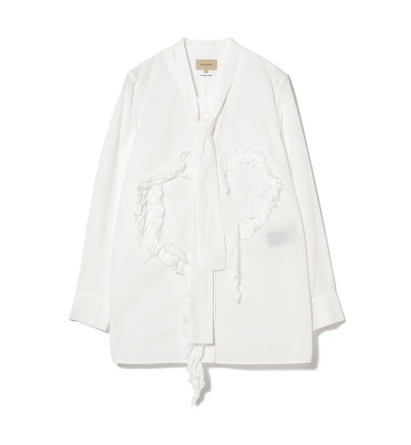 BEAMSBOY「maturely / オーガニック コットン ハート フリルシャツ」|シャツ・ブラウス|