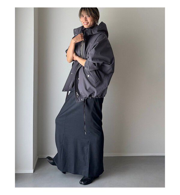 Demi-Luxe BEAMS 「【別注】エディター坪田あさみ &times; WOOLRICH / ANORAK ダウンブルゾン」|ブルゾン・スタジャン|CHARCOAL.GREY