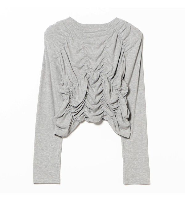 Ray BEAMS 「リブ シャーリング カーディガン」|カーディガン|