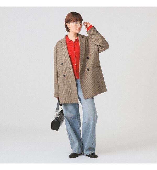 Ray BEAMS 「チェック オーバー ジャケット」|テーラードジャケット|
