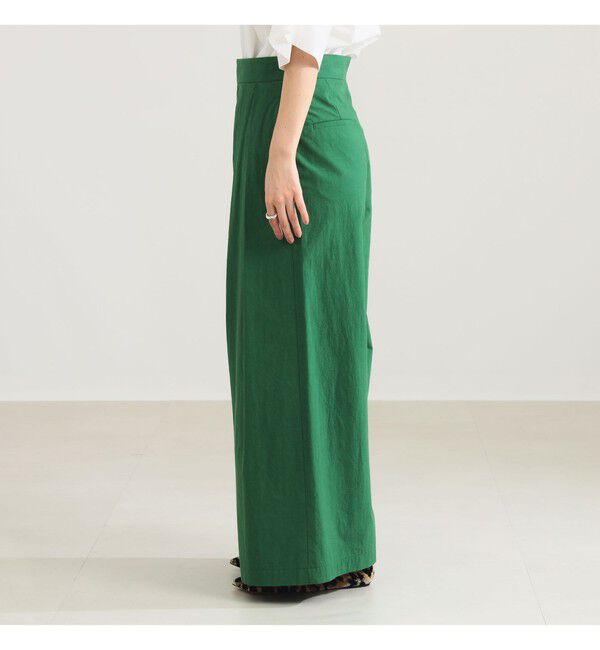 Demi-Luxe BEAMS 「AK+1 / コットン ワイドパンツ」|チノ|