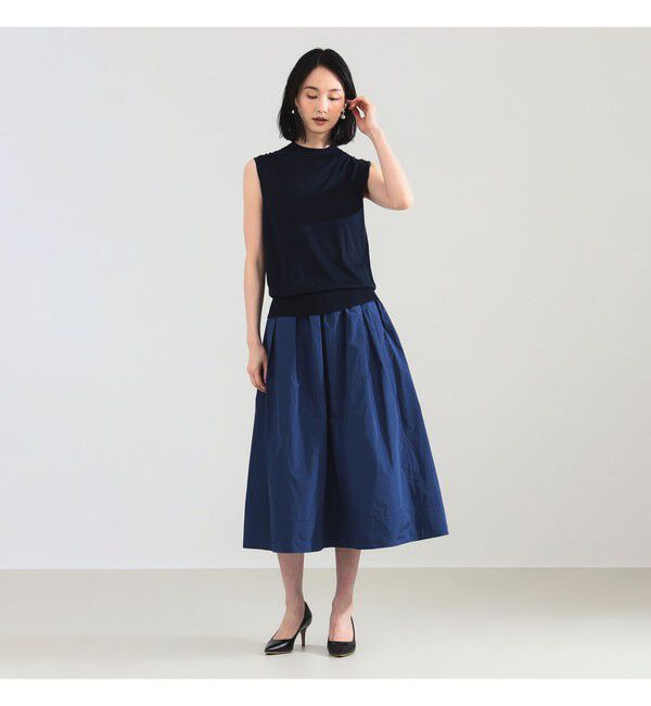 Demi-Luxe BEAMS 「シルク ノースリーブ トップス」|ニット・セーター|