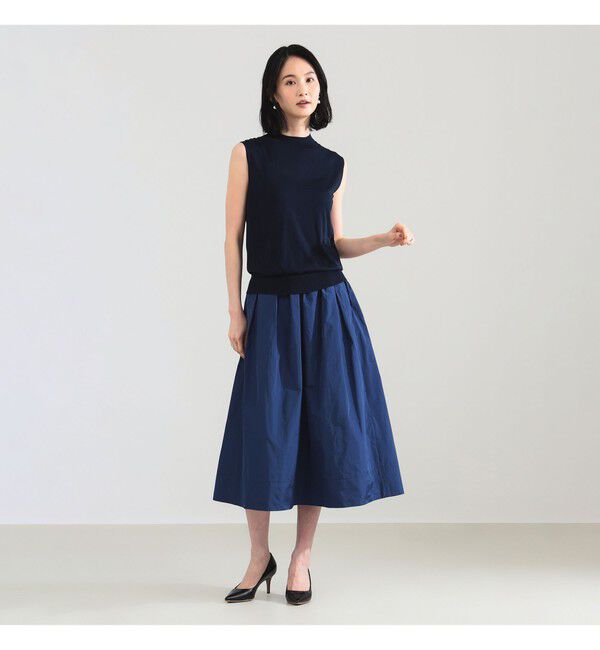 Demi-Luxe BEAMS 「シルク ノースリーブ トップス」|ニット・セーター|