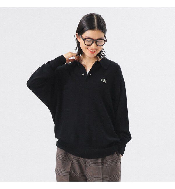 BEAMSBOY「【別注】LACOSTE / ニット ポロシャツ」|ニット・セーター|