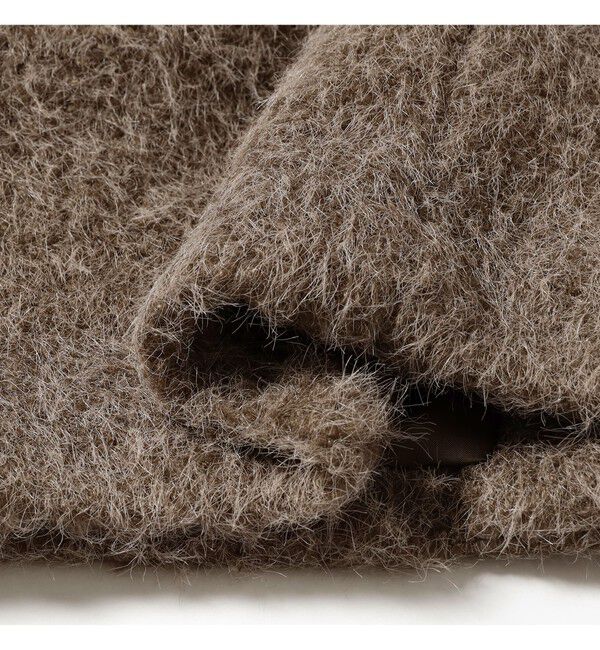 Ray BEAMS 「シャギースタンド カラー ハーフ コート」|その他|