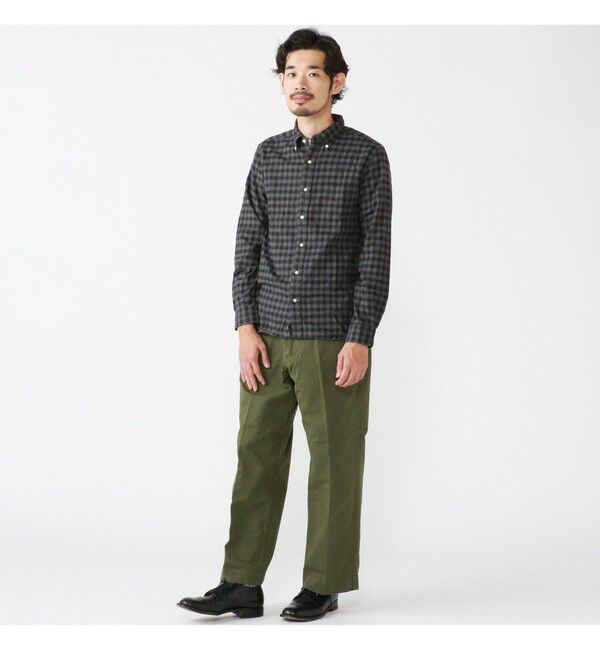 BEAMS PLUS「BEAMS PLUS / シャギーギンガムチェック ボタンダウンシャツ」|シャツ・ブラウス|