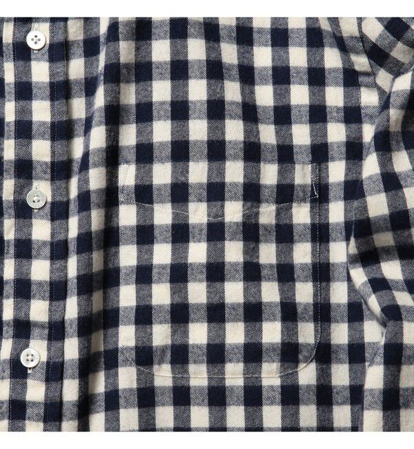 BEAMS PLUS「BEAMS PLUS / シャギーギンガムチェック ボタンダウンシャツ」|シャツ・ブラウス|
