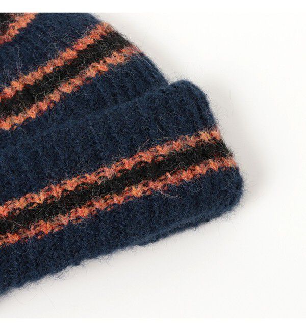 BEAMS「シャギー ボーダー ワッチキャップ」|キャップ・キャスケット|