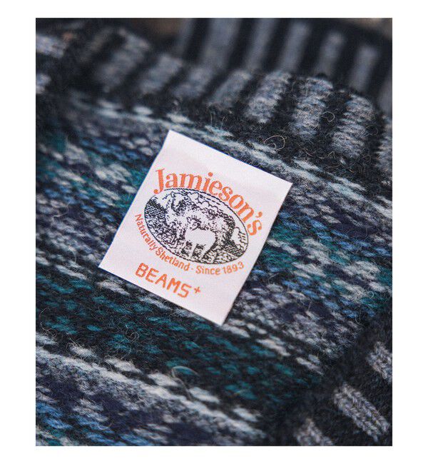 BEAMS PLUS「【別注】Jamieson&rsquo;s / Fairisle Deep V-Neck Sweater」|ニット・セーター|