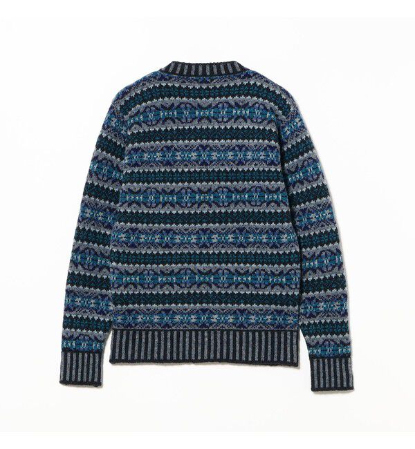 BEAMS PLUS「【別注】Jamieson&rsquo;s / Fairisle Deep V-Neck Sweater」|ニット・セーター|