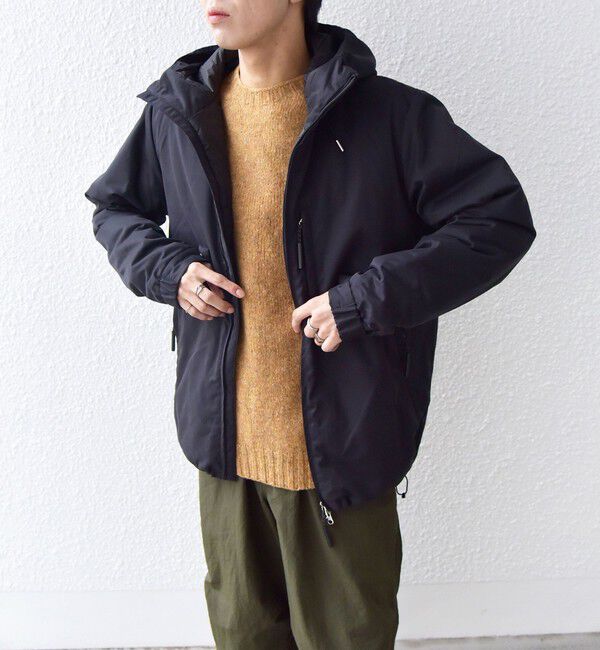 SHIPS any「SHIPS any:  ユーティリティー ZIPポケット 中綿マウンテンパーカー 24FW◇」|ブルゾン・スタジャン|ブラックその他