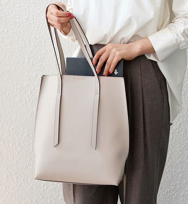 SHIPS any「SHIPS any: ポーチ付き バイカラー A4 トート バッグ」|トートバッグ|