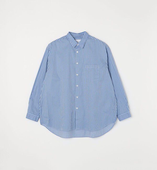 SHIPS any「SHIPS any: オーバーサイズ レギュラーカラー チェック／ストライプ 長袖 シャツ◇」|シャツ・ブラウス|