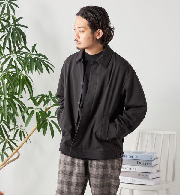 SHIPS any「SHIPS any: 〈手洗い可能〉 ショート ブルゾン 24FW◇」|ブルゾン・スタジャン|