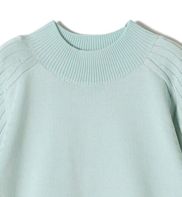 SHIPS for women「〈手洗い可能〉マーセライズ コットン 編地 切替 プルオーバー 24SS ◇」|ニット・セーター|
