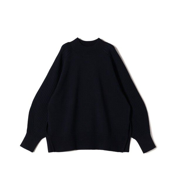 SHIPS for women「〈手洗い可能〉マーセライズ コットン 編地 切替 プルオーバー 24SS ◇」|ニット・セーター|