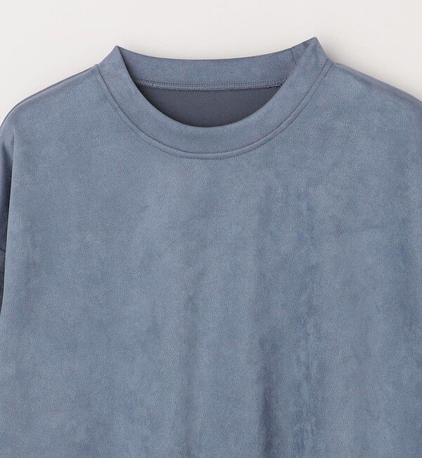 SHIPS any「SHIPS any: 〈洗濯機可能〉フェイクスエード (ポリエステル) / レイヤード クルーネック プルオーバー◇」|スウェット・ジャージ|