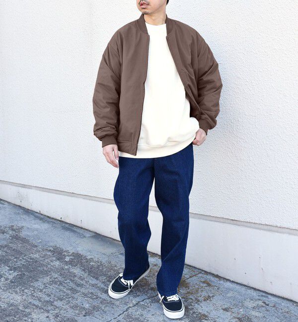 SHIPS any「SHIPS any: カルゼ 中綿 リブ ブルゾン」|ブルゾン・スタジャン|