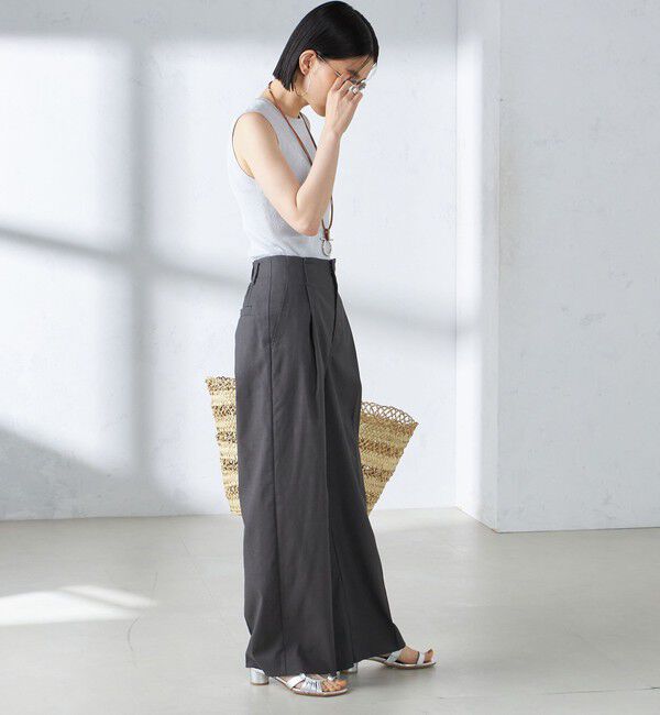 SHIPS for women「〈手洗い可能〉ラメ ノースリーブ ニット」|ニット・セーター|