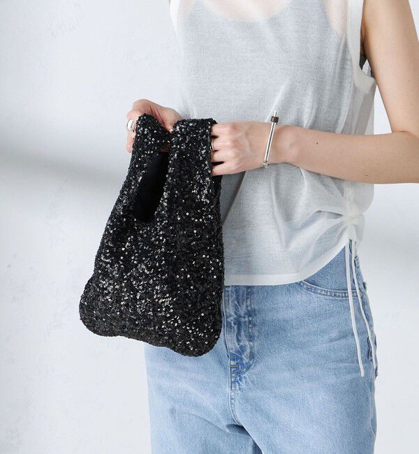 SHIPS for women「troisiemeCHACO:スパンコール バッグ」|ハンドバッグ|