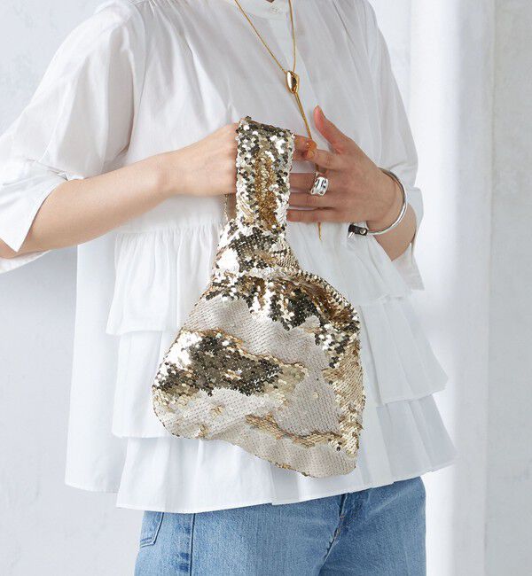 SHIPS for women「troisiemeCHACO:スパンコール バッグ」|ハンドバッグ|