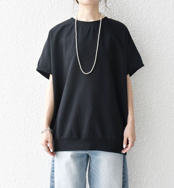 SHIPS any「SHIPS any:〈洗濯機可能〉インレイ コクーン ショートスリーブ プルオーバー」|Tシャツ・カットソー|