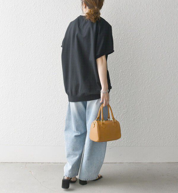 SHIPS any「SHIPS any:〈洗濯機可能〉インレイ コクーン ショートスリーブ プルオーバー」|Tシャツ・カットソー|