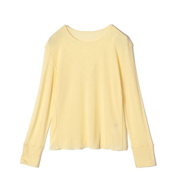 SHIPS for women「〈手洗い可能〉シアー ストレッチ クルーネック プルオーバー」|Tシャツ・カットソー|