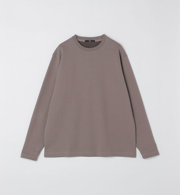 SHIPS「SHIPS: 鹿の子 ダブルフェイス クルーネック ロングスリーブ Tシャツ (ロンT)」|Tシャツ・カットソー|