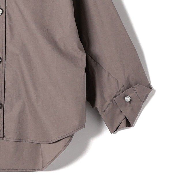 SHIPS for women「【WEB限定】 〈洗濯機可能〉タイプライター ビジュー ボタン ロングスリーブ ブラウス」|シャツ・ブラウス|