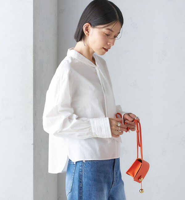 SHIPS for women「〈手洗い可能〉ブロード ボウタイ ブラウス」|シャツ・ブラウス|