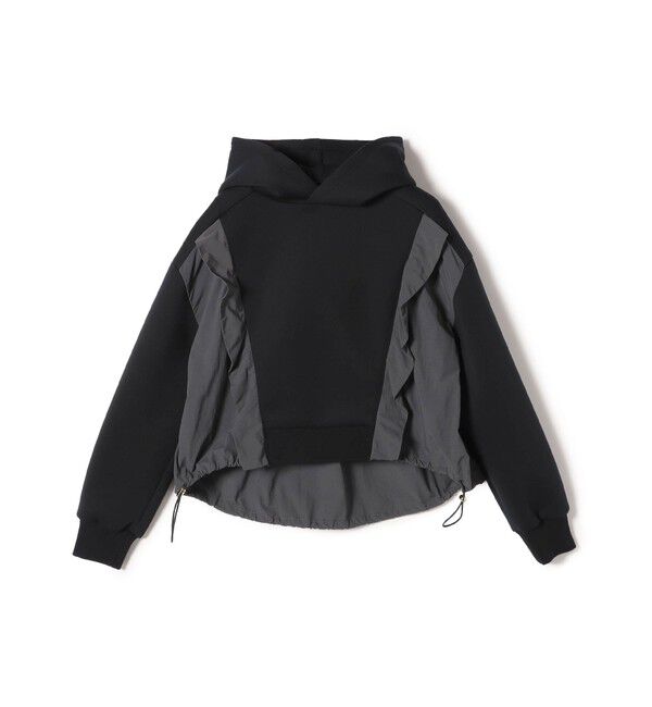 SHIPS for women「【WEB限定】〈手洗い可能〉ダンボール タフタ コンビ フーディ」|パーカー|
