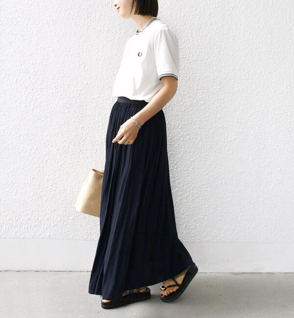 SHIPS for women「〈手洗い可能〉リバーシブル チュール カッセン スカート」|スカート|