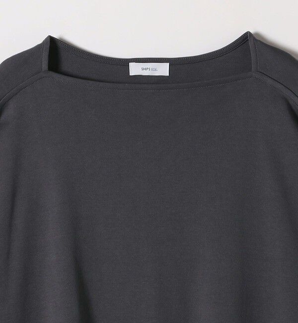 SHIPS any「SHIPS any:〈接触冷感/汗染み防止加工/洗濯機可能〉ボートネック ワイド ロンTEE」|Tシャツ・カットソー|