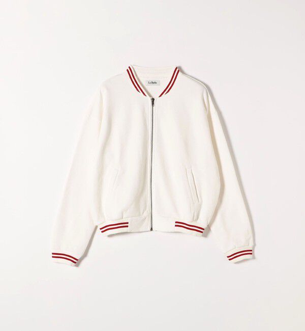SHIPS any「【SHIPS any別注】La Hutte:〈洗濯機可能〉裏起毛 ロゴ ジップ ブルゾン」|ブルゾン・スタジャン|