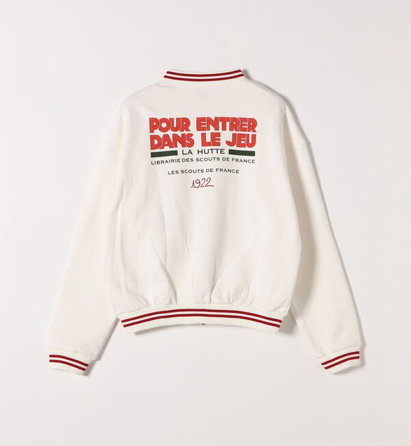 SHIPS any「【SHIPS any別注】La Hutte:〈洗濯機可能〉裏起毛 ロゴ ジップ ブルゾン」|ブルゾン・スタジャン|