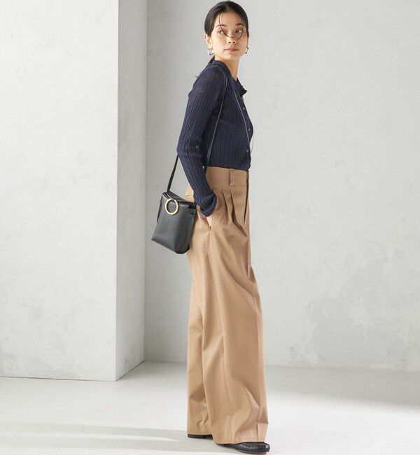 SHIPS for women「〈手洗い可能〉ランダム リブ ポロ ニット カーディガン」|カーディガン|